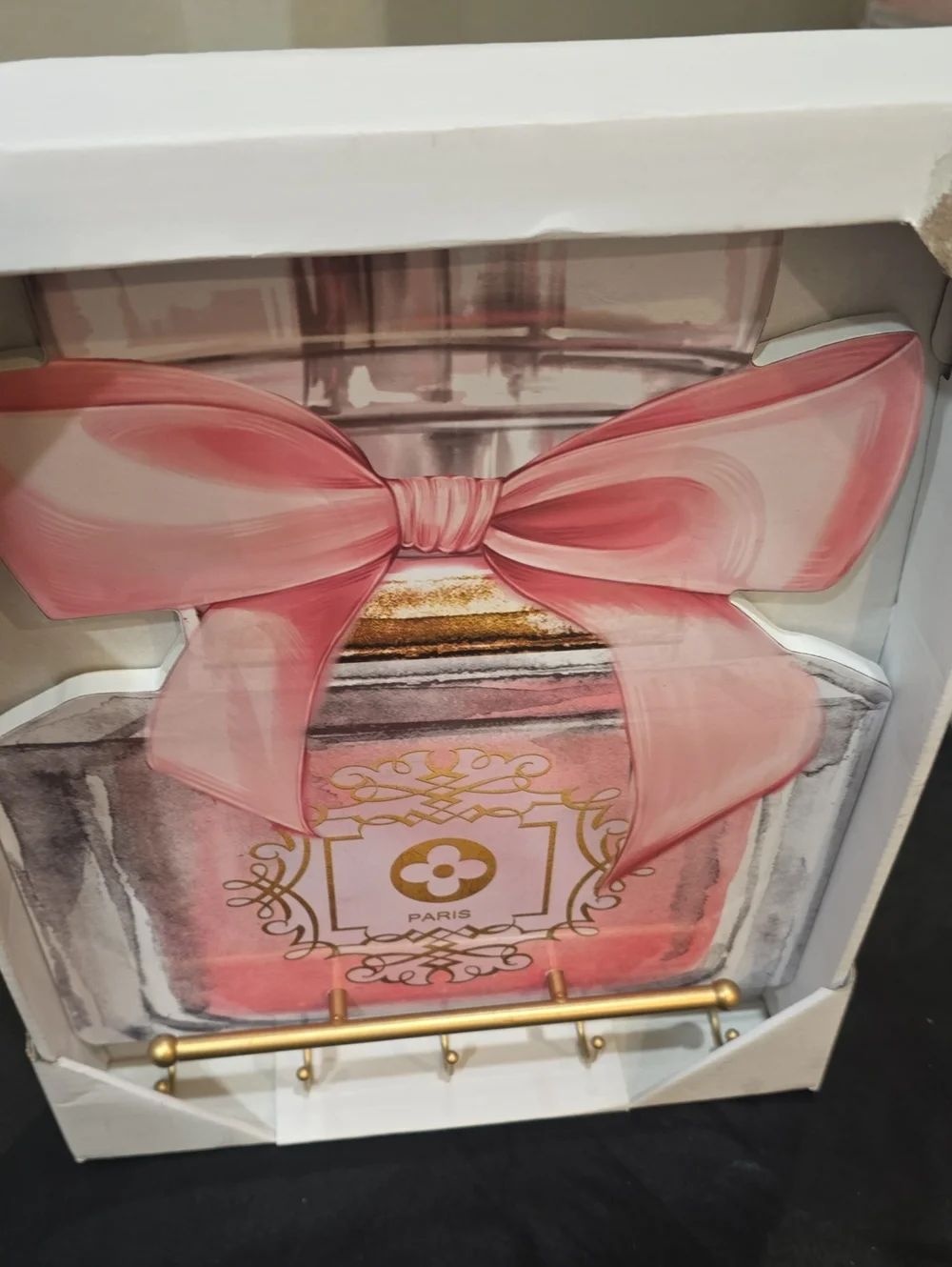 At Home Luxury Shaped Fragrance Bottle Jewelry & Accessory Wall Organizer